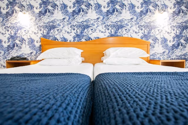 Twin Room with Partial Sea View