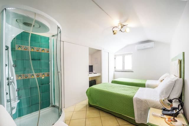 Standard Quadruple Room, Patio, Sea View