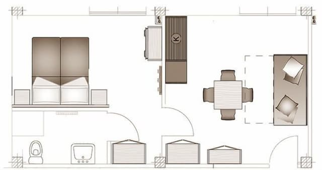 Apartment, 1 Bedroom, Accessible