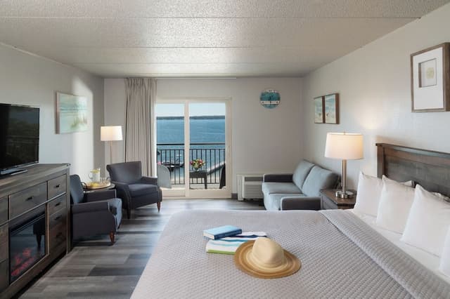 1 King Bed Lakeview - Balcony and pullout Sofa
