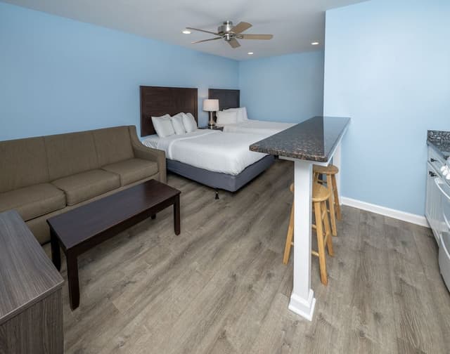 Efficiency 2 Double Beds
