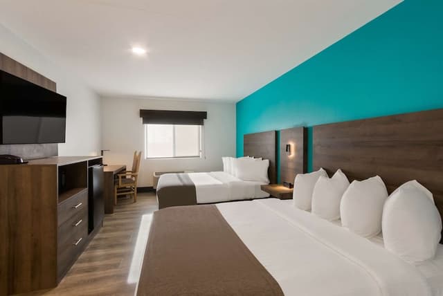 Standard Room, 2 Queen Beds, Non Smoking, Refrigerator & Microwave