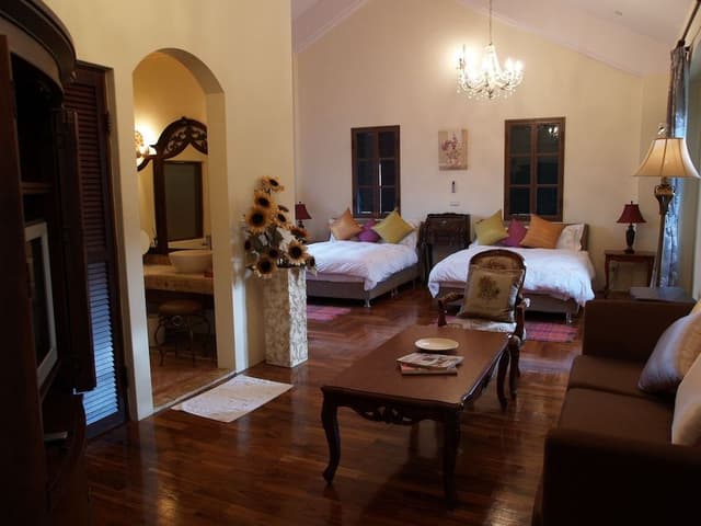 Grand Quadruple Room, 2 Double Beds, Park View, Tower