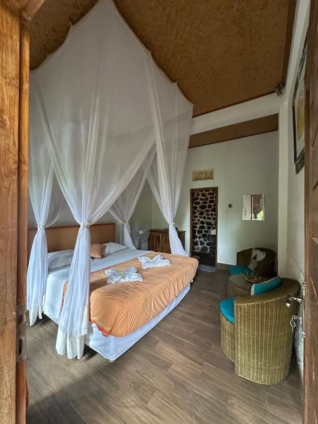 Basic Double Room, 1 Bedroom, Garden View
