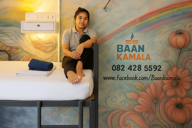 Bed in 6-Bed Mixed Dormitory Room with Fan