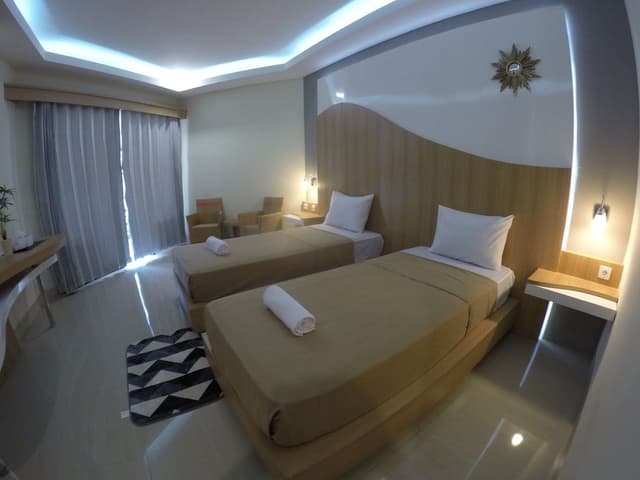Deluxe Twin Room, 2 Bedrooms, Garden View