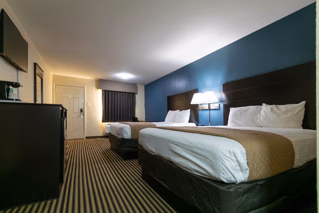 Double Room, 2 Queen Beds, Non Smoking