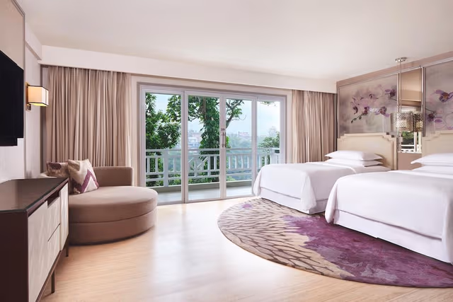 Club Room, 2 Twin Beds, Balcony, Tower