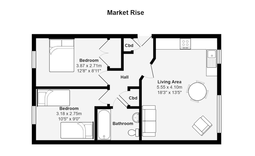 Your Space Apartments - Market Rise1