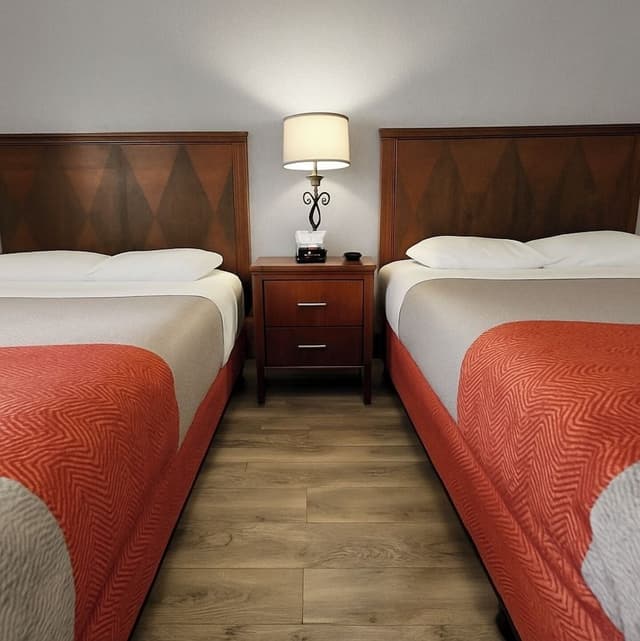 Standard Room, 2 Queen Beds, Non Smoking, Refrigerator & Microwave