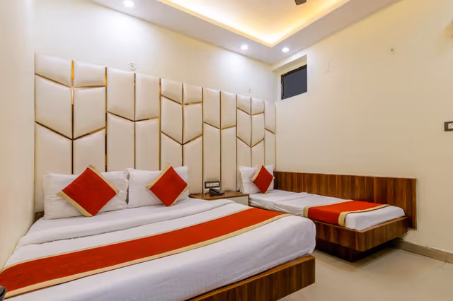 Twin Bed Room With Air conditioning