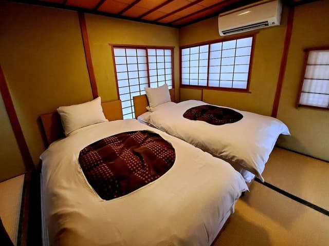 Twin Room with Indoor Hot Spring Bath and Open-Air Bath