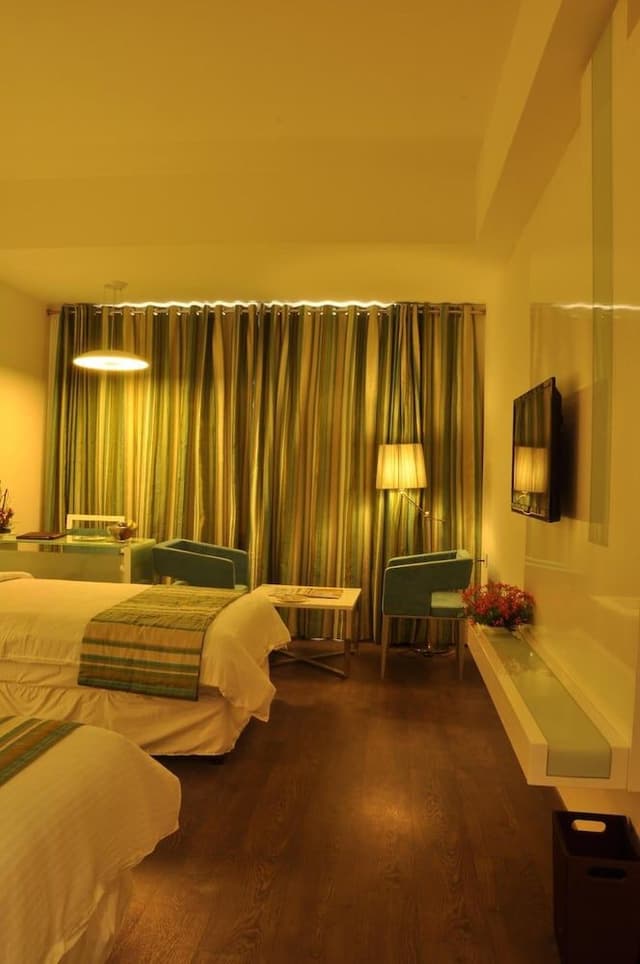 Deluxe Double Room, 1 Bedroom, Smoking, City View