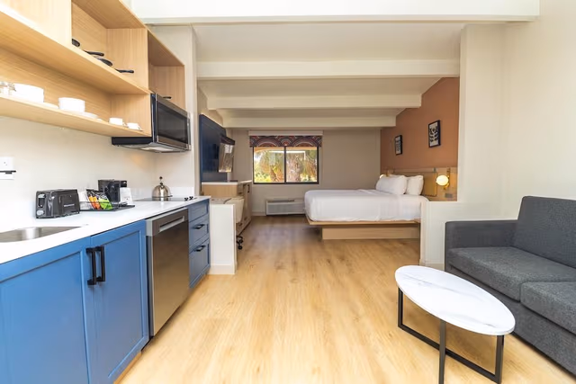 Studio Suite, 1 King Bed, Non Smoking, Kitchen
