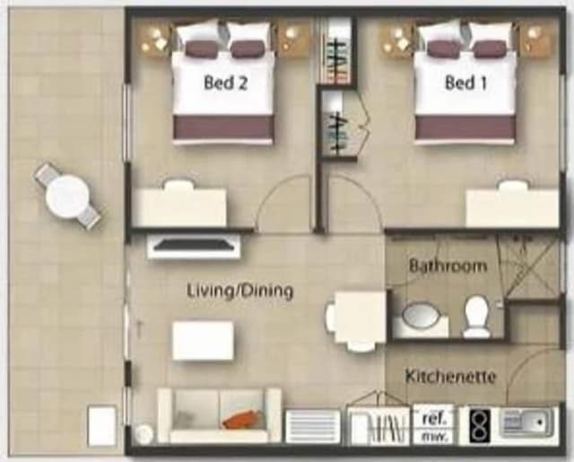 Two Bedroom Apartment