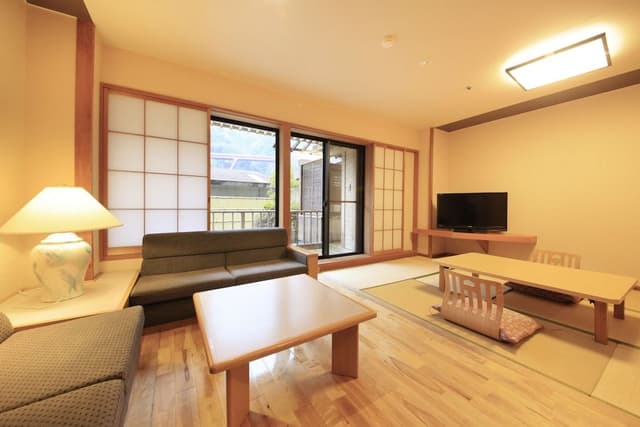 Deluxe Japanese Western Style Room with Open-Air Bath - YUAN - , Non Smoking, 51sqm