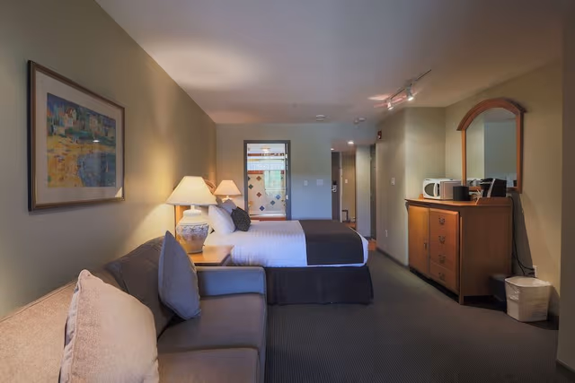 Standard Hotel Room, Queen Bed and Sofa Bed