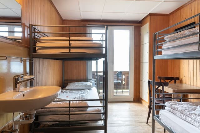 Basic Quadruple Room, Multiple Beds, Shared Bathroom, Lake View