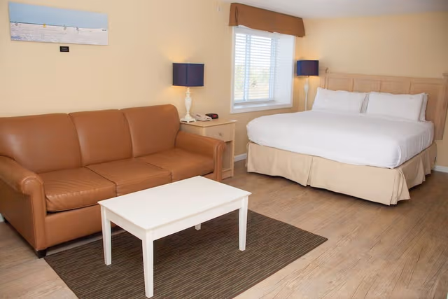 Studio, 1 Queen Bed with Sofa bed