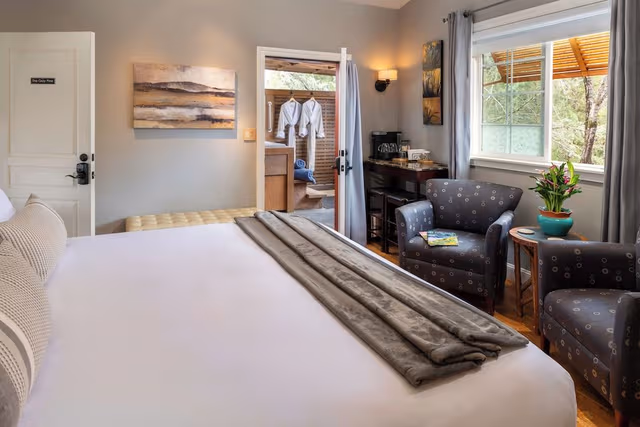 The Gray Pine, 1 King Bed, Private Bathroom, Mountain View