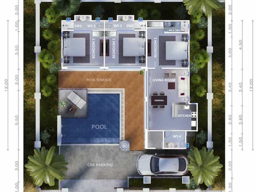 Rawai Private Villas - Pools and Garden Rawai Private Villas - Pools and Garden