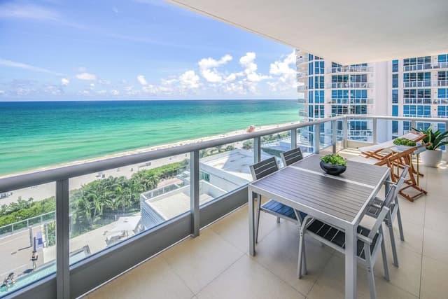 Luxury Beachfront Apartment with Balcony