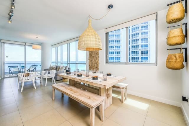Luxury Beachfront Apartment with Balcony