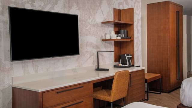 Standard View. Hearing accessible - visual alarms and notifications. 2 queen beds.