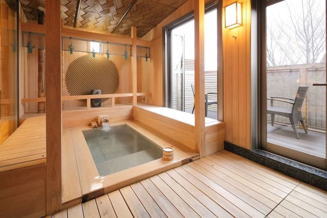 Azumino Villa, Japanese Sukiya style, Double Room with Open-Air Bath (Check-in by 6PM)