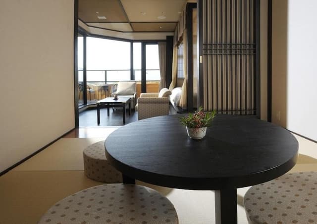 Japanese Western Style Twin Room with Japanese Futon and Private Open-air Bath, Non-Smoking