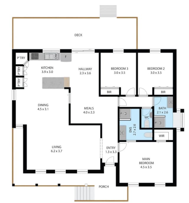 Deluxe Bungalow, 3 Bedrooms, Garden View