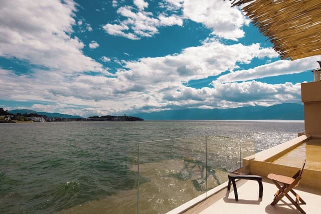 Premier Double Room, 1 Queen Bed, Patio, Sea View