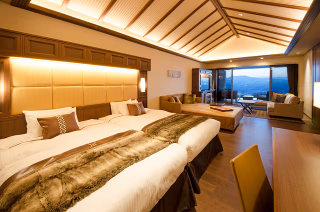 Premium Tower Room P3 with Open-Air Hot Spring Bath and Terrace