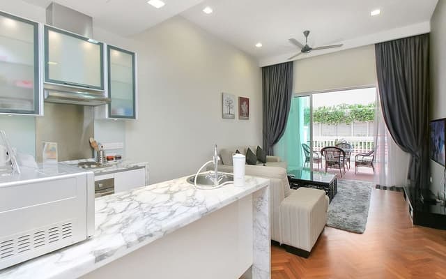 Executive Apartment, 1 King Bed, Kitchen