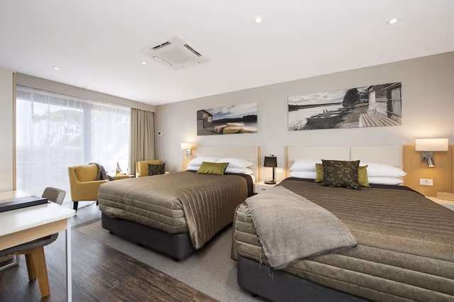 Exclusive Twin Room, 2 Queen Beds, Sea View