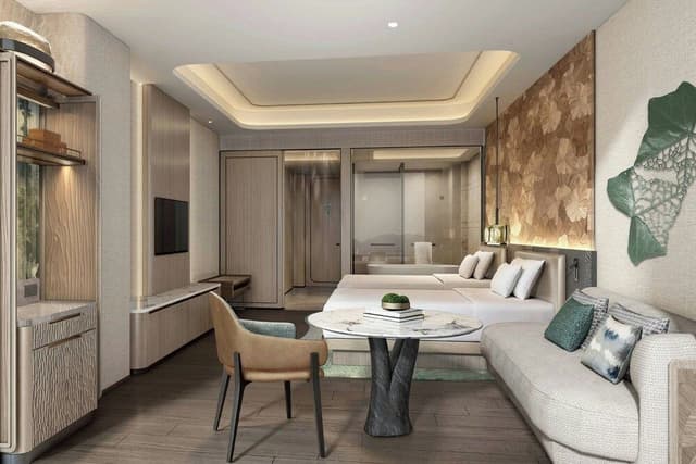 Room, 2 Double Beds, City View