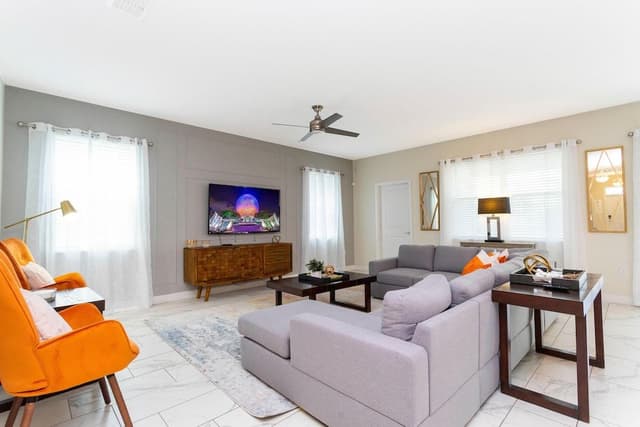 House, Multiple Beds (1520 FD 6BR Luxury Villa Pool, Game R)