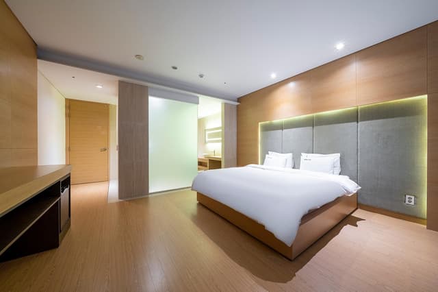 Deluxe Double Assigned at Check-in (Free Netflix, Free Laundry, Free Korean Buffet, YouTube)