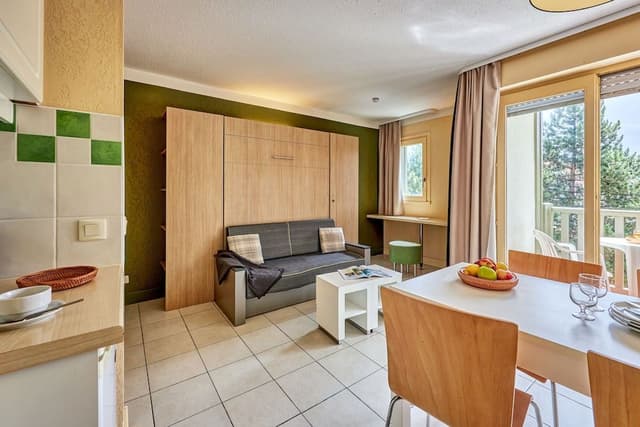 Studio 4 people - 1 sleeping alcove - Terrace or balcony - South exposure