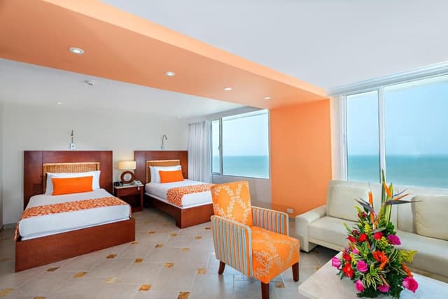 Habitacion Superior Twin Sencilla Vista al mar