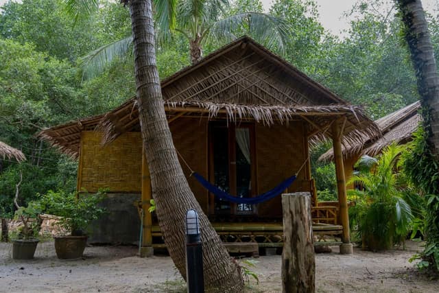 Bamboo Bungalow with Fan