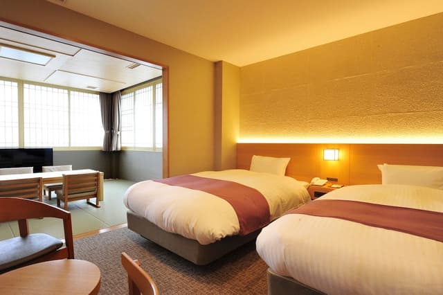 Traditional Twin Room, Mountain View (2 bed + Futon) for Japanese Cuisine