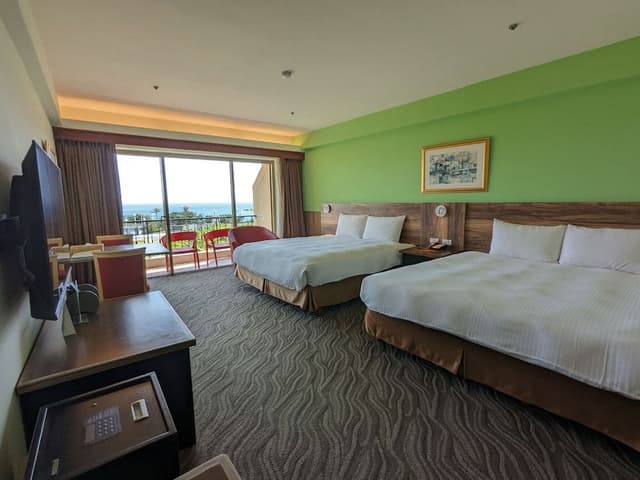 Exclusive Room, 2 Double Beds, Ocean View