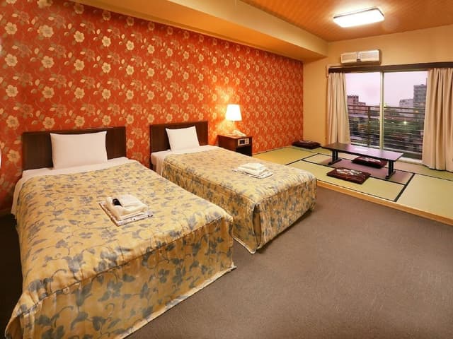 Japanese-Western Room, Semi-Double Bed (For 2 People), Smoking