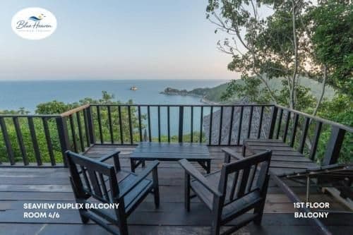Sea View Duplex Bungalow 1 with Balcony