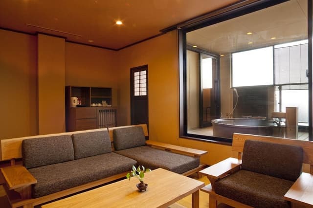Semi Suite Twin Room with Private Outdoor Bath, Non Smoking, City View