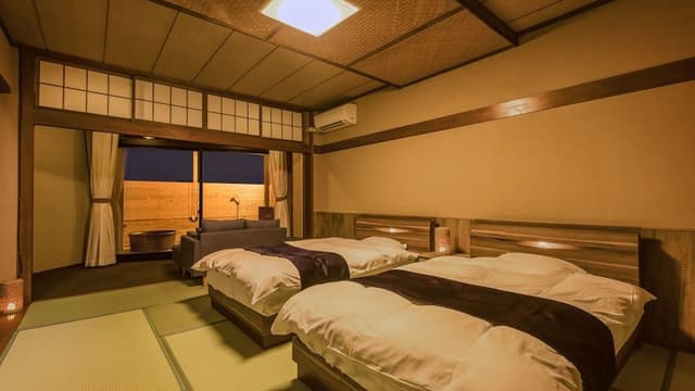 Superior Japanese Modern Room of 12 Tatami-mats with Open-air Bath (No View), Non-Smoking