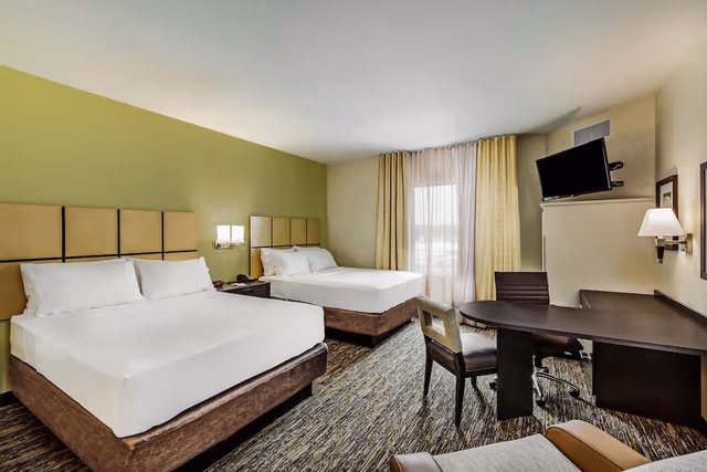 Studio Suite, 2 Queen Beds, Accessible (Comm, Mobil, Tub)