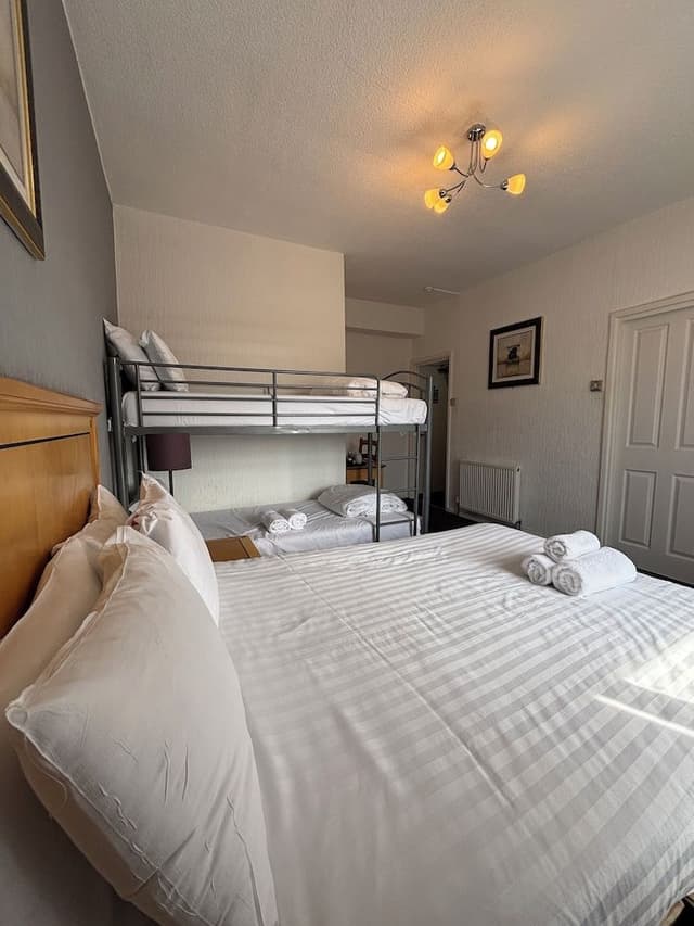 Family Quadruple Room, Double bed and Bunk bed