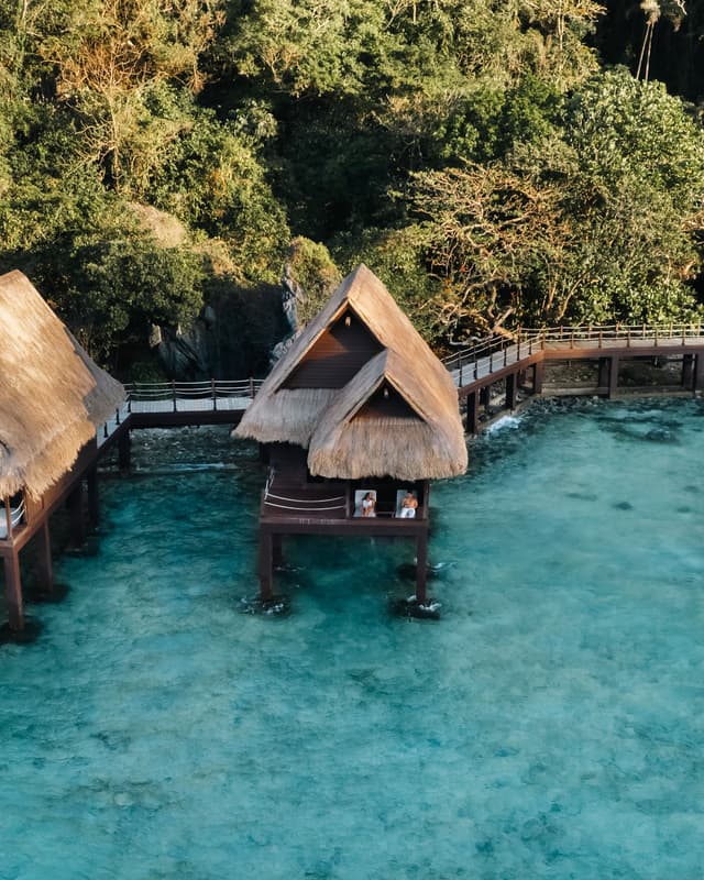 Water Villa with Free Roundtrip Lio Airport Transfers